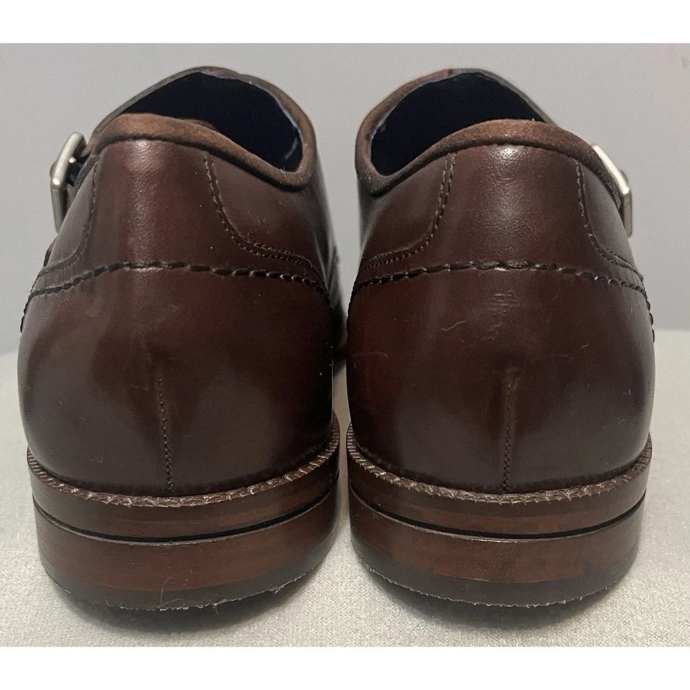 Cole Haan Shoes Mens Size 10.5 Brown Leather Double Monk Strap Dress Grand‎